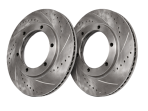 Bremsscheiben vorne, gelocht (Paar). Porsche 911 / 930 / 924 / 944 - 477405083D, 91135104120 - 911 351 041 20 rd